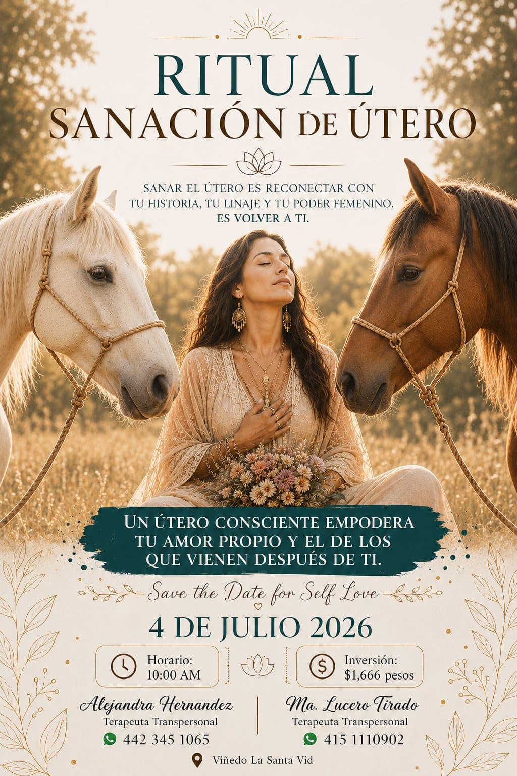 Ritual Sanación de Útero — 4 de julio de 2026
