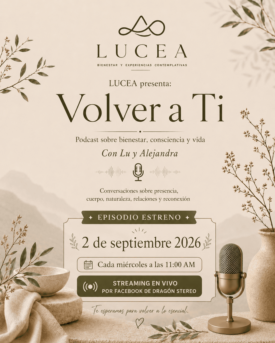 LUCEA presenta: Volver a Ti — episodio estreno 2 de septiembre